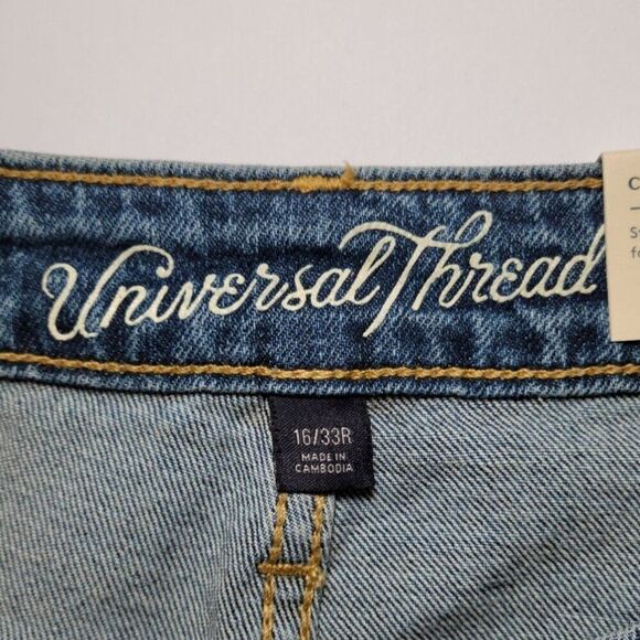 Universal Thread Distressed High-Rise Shortie Shorts Sz 16 - Picture 3 of 9